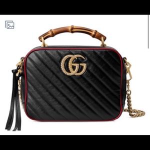 Gucci Marmont Small Shoulder Bag with Bamboo